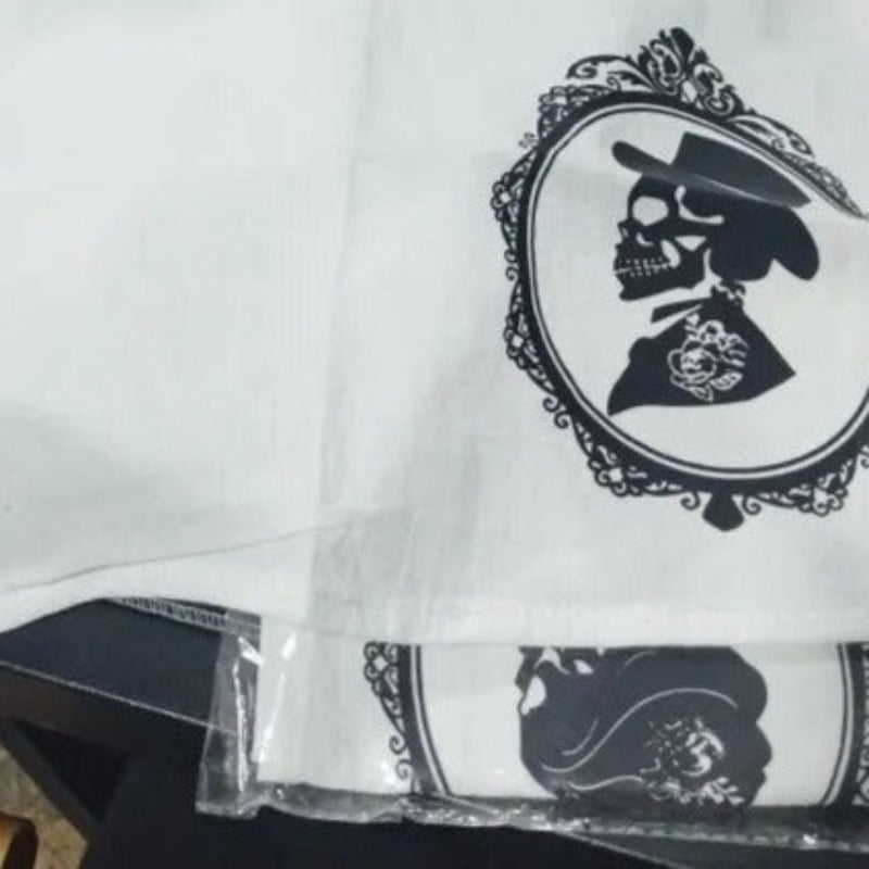 Skull Kitchen Towel Happy Couple