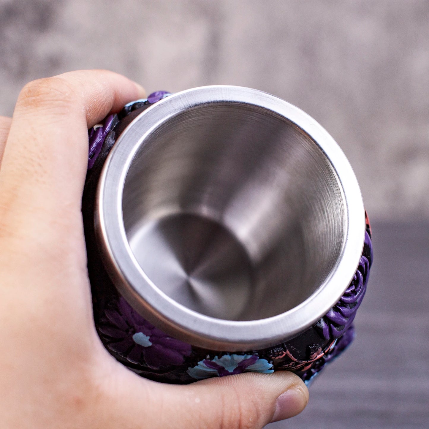 Skull Wine Glass Stainless Steel