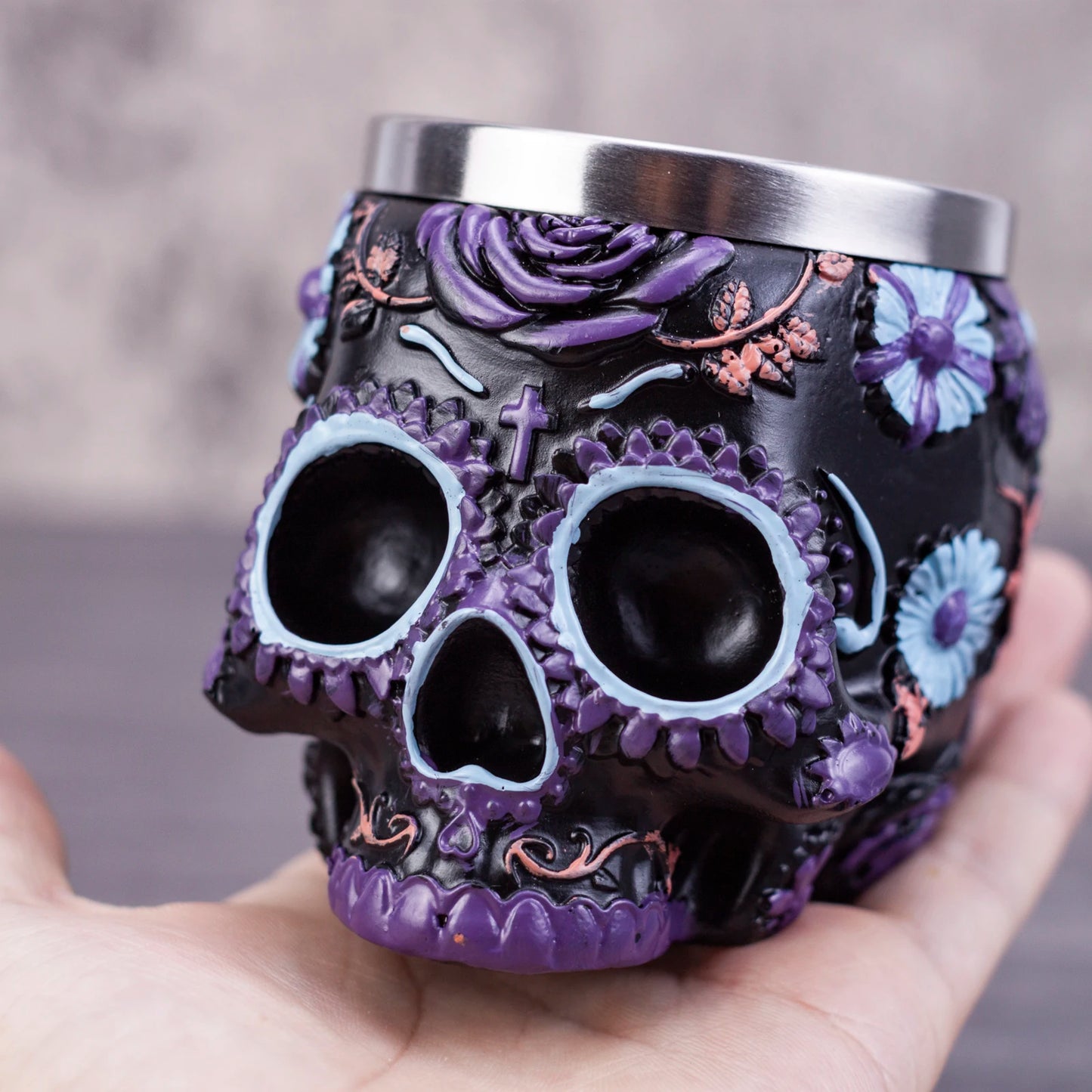 Skull Wine Glass Stainless Steel