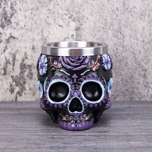 Skull Wine Glass Stainless Steel