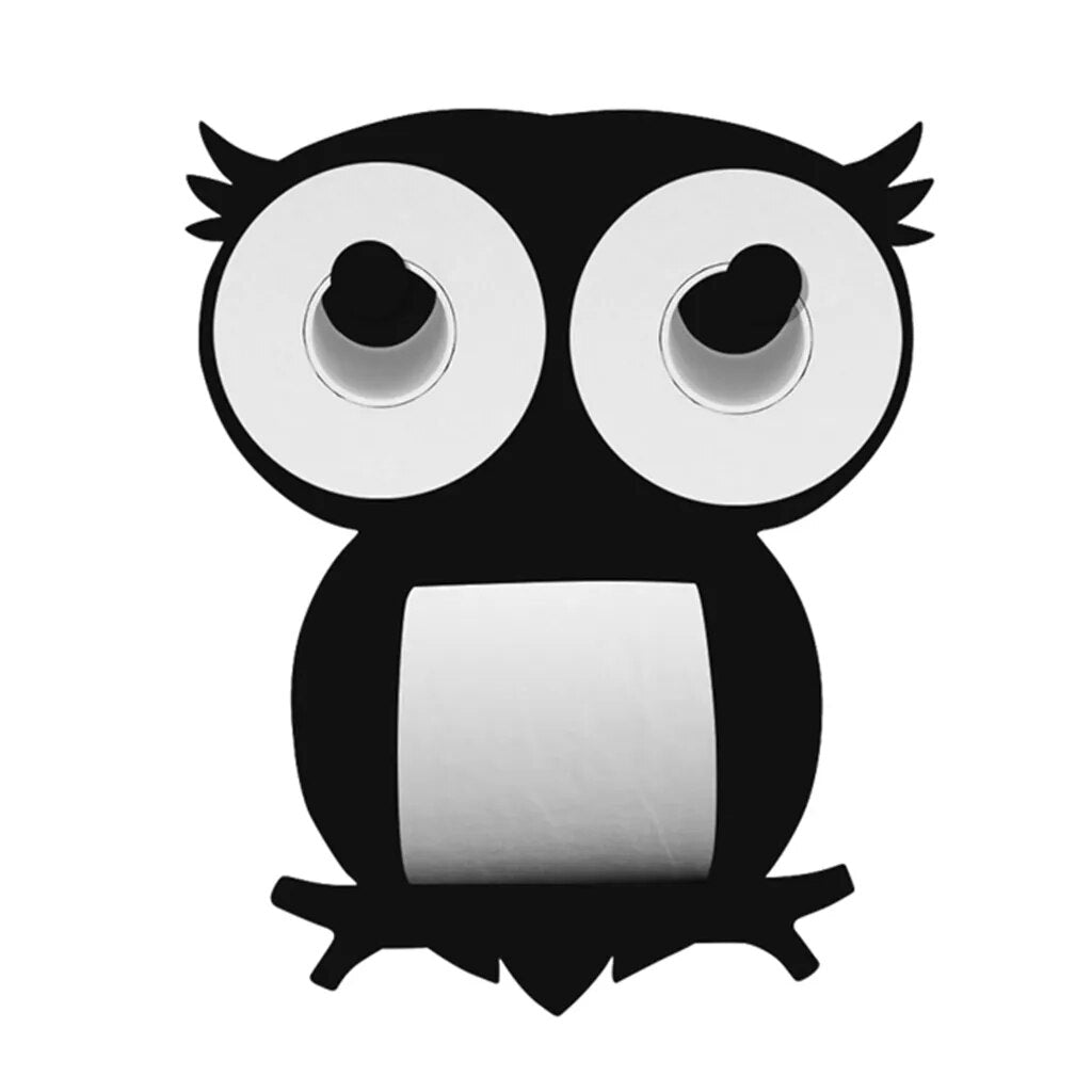 Owl Rack Toilet Paper Metal