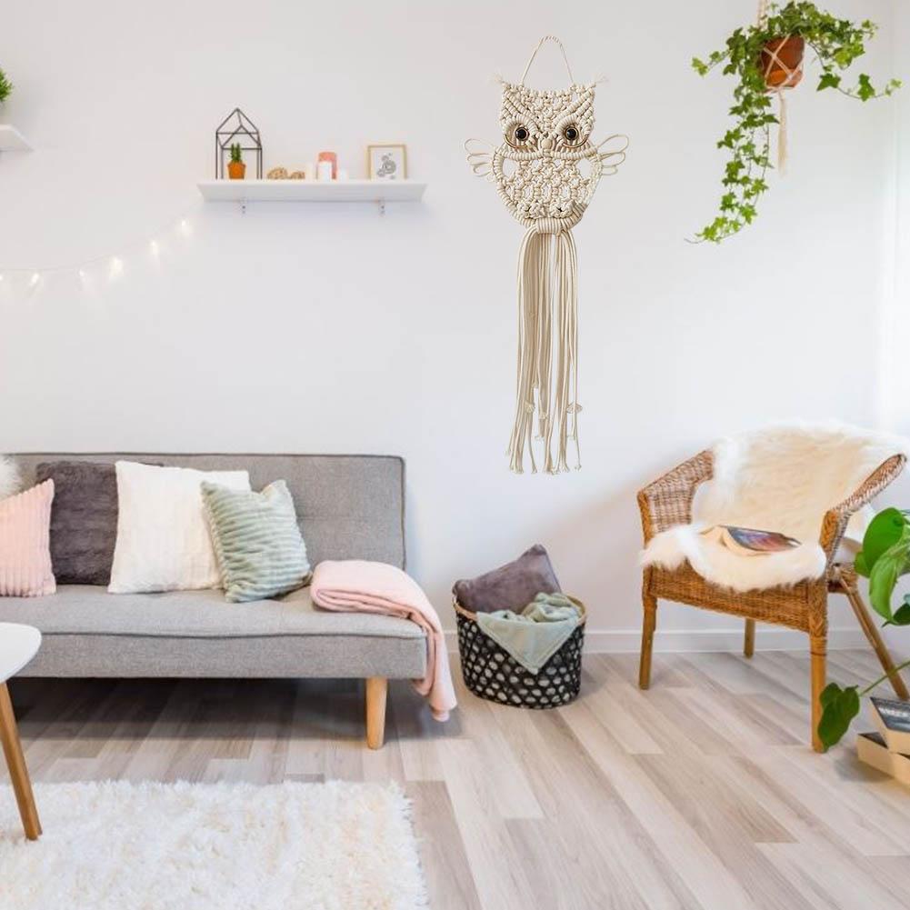 Owl Macrame Woven Wall Hanging