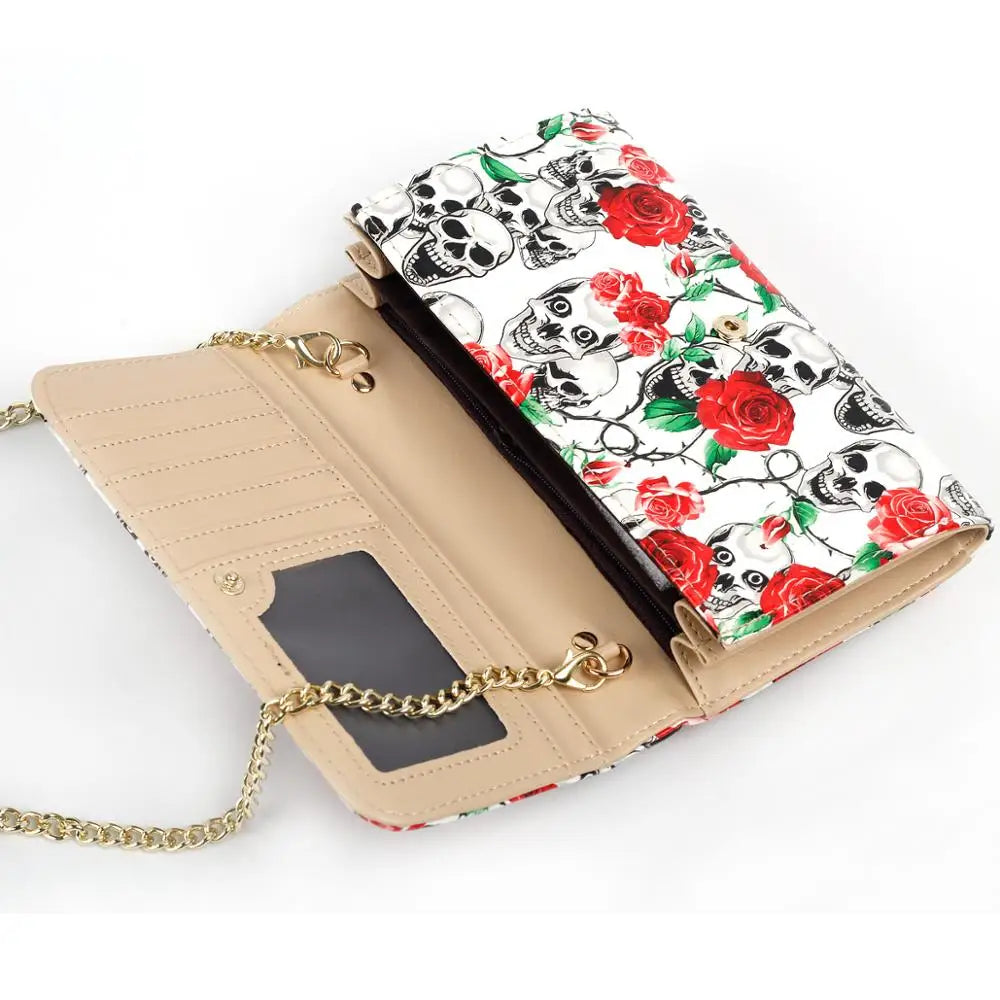 Skull Wallet Handbag Cross-body Bag