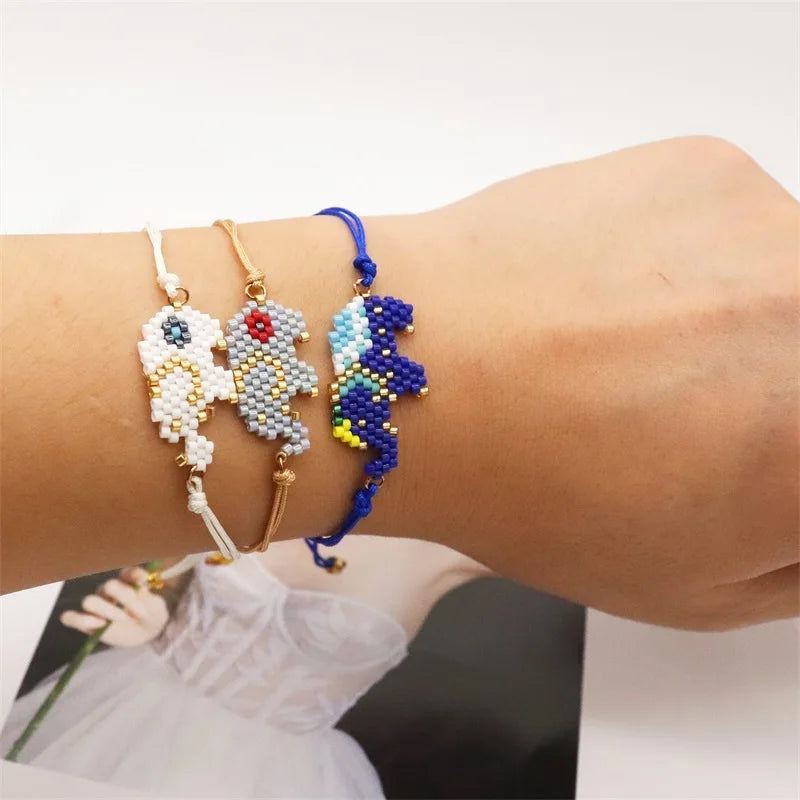 Elephant Pattern Bracelets Bohemian Handmade Bead