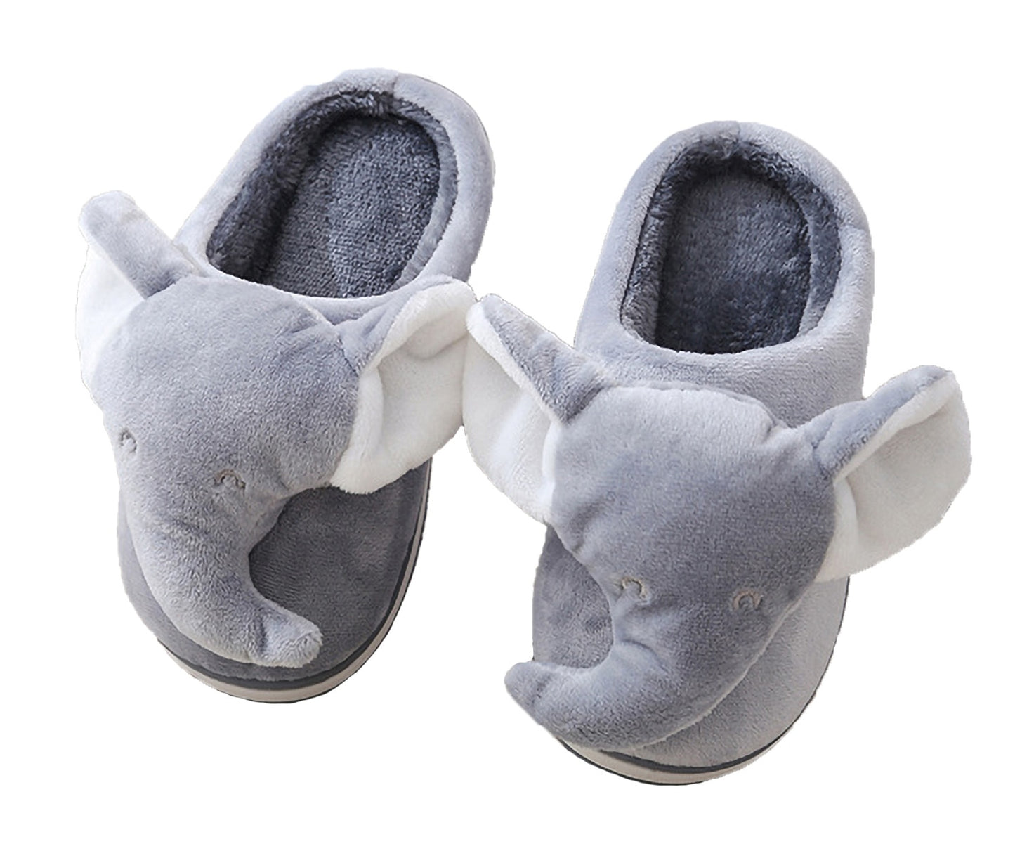 Fluffy Furry Elephant home Slippers Adult