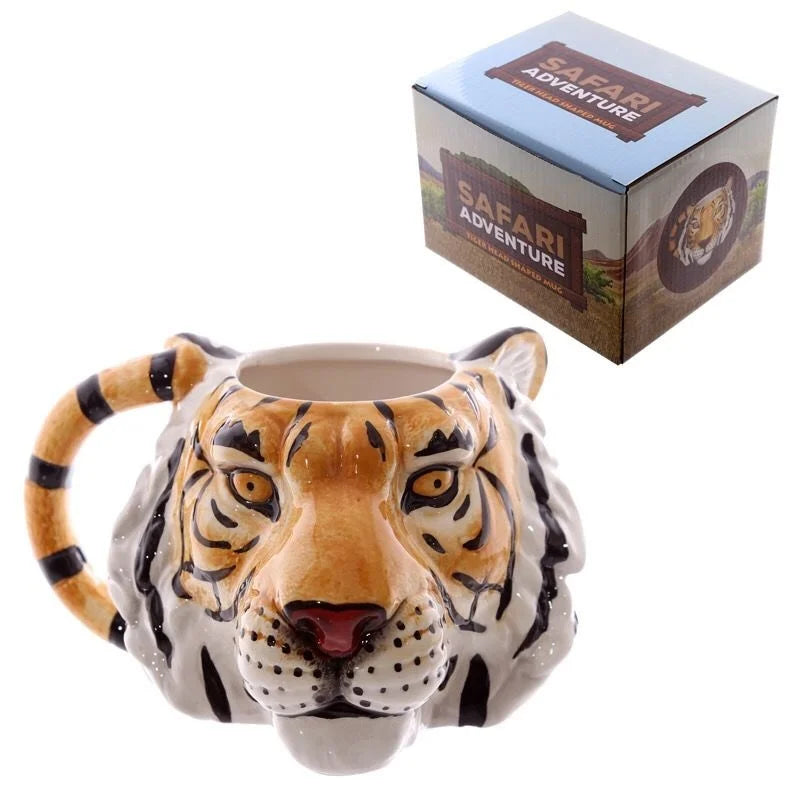Tiger Head Ceramics Coffee Mug