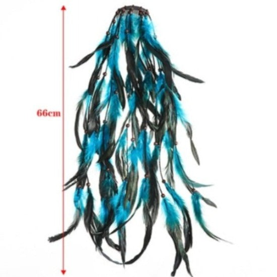Native Bohemian Feather Headbands Hair