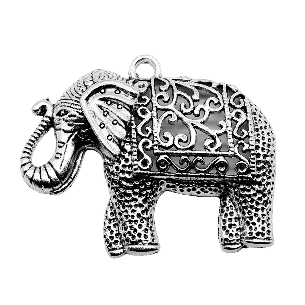 Elephant Pendant Charm For Jewelry Making DIY 1 Item 59x47mm
