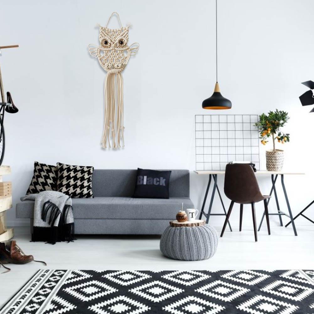 Owl Macrame Woven Wall Hanging