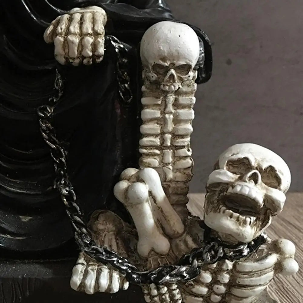 Skull Throne Statue Sculpture Figure