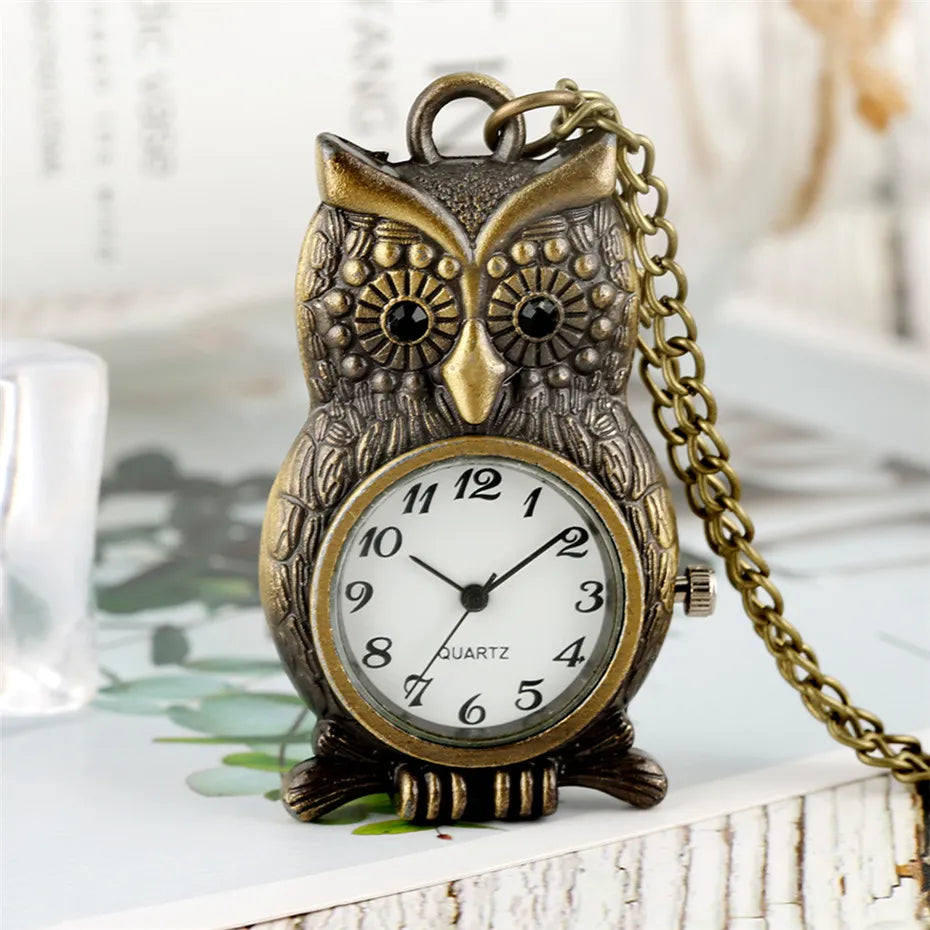 Owl Shape Pendant Watch Pocket Watch