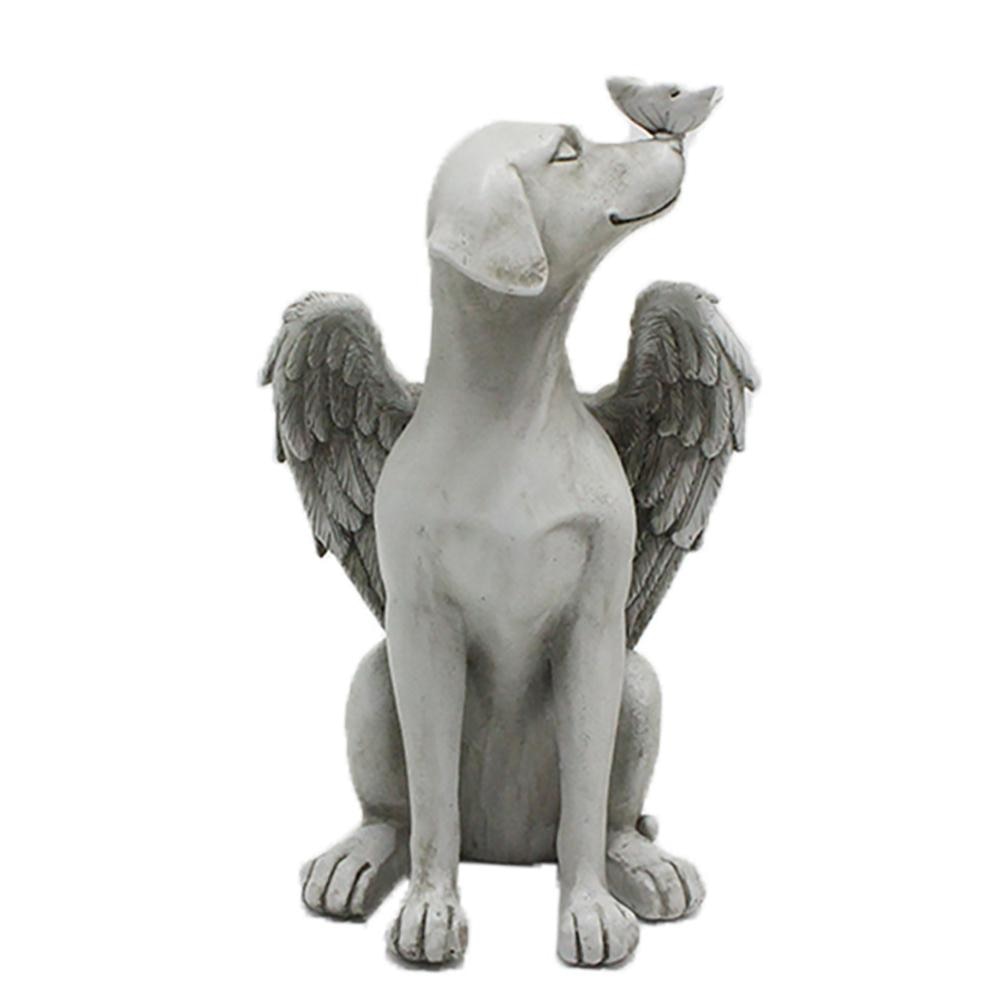 Resin Angel Dog Sculpture Statue