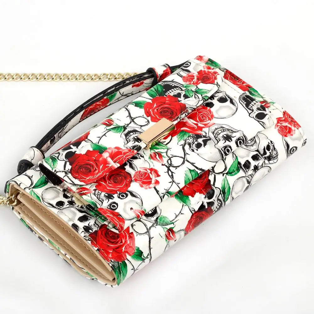 Skull Wallet Handbag Cross-body Bag