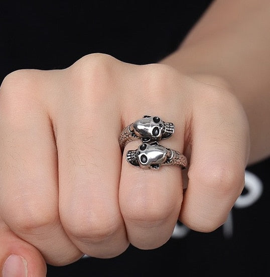 Skull Head Ring Skeleton