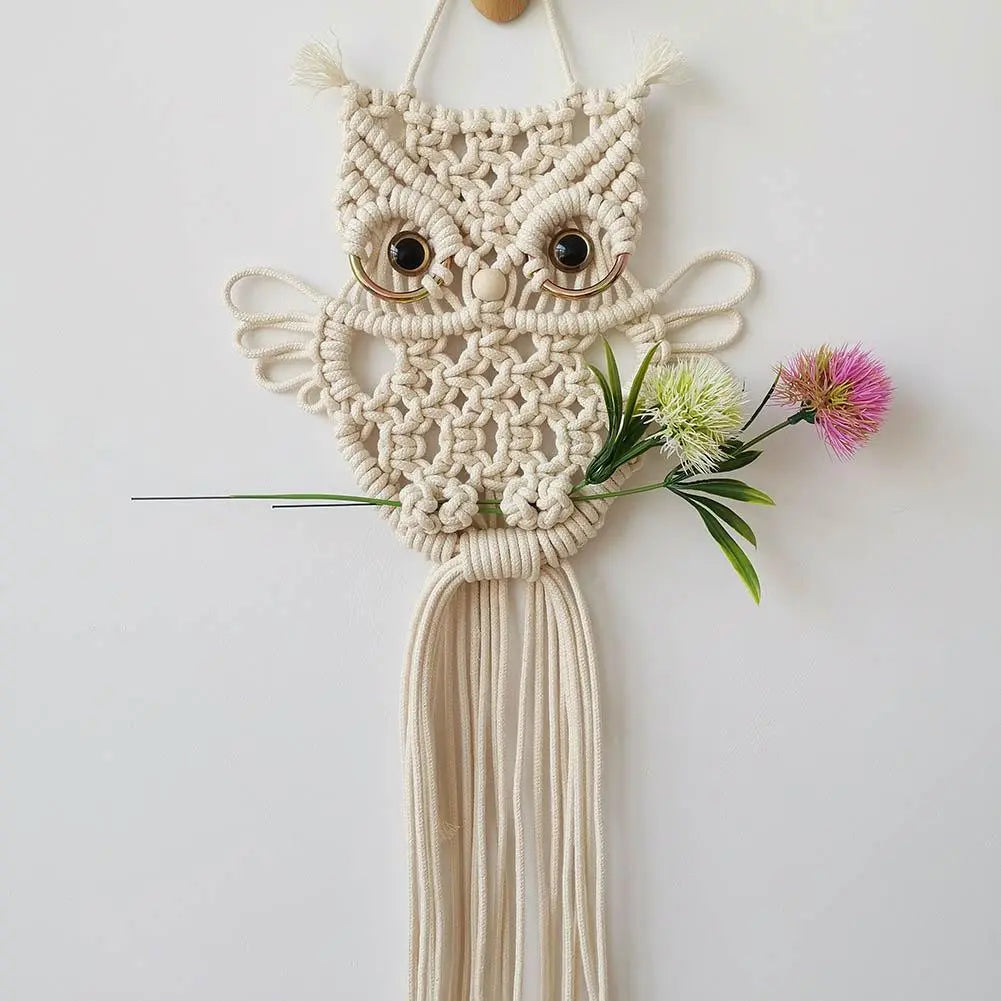 Owl Macrame Woven Wall Hanging