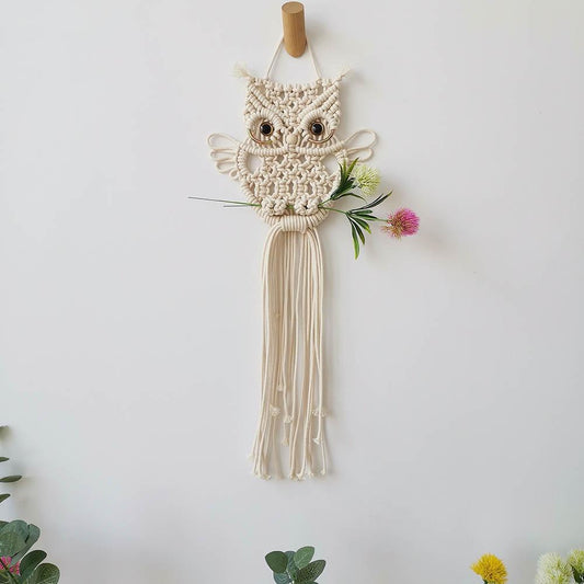 Owl Macrame Woven Wall Hanging