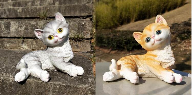 Cat Resin Sculpture Figurine Decoration