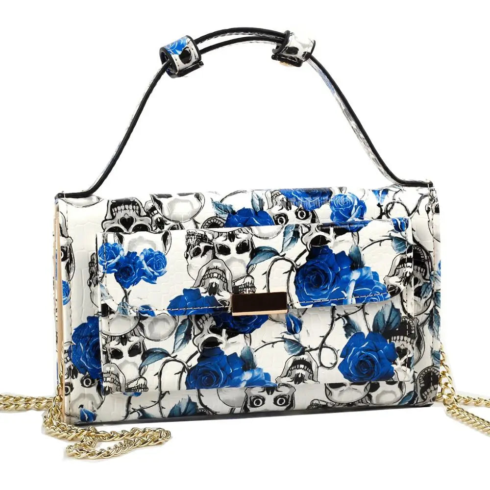 Skull Wallet Handbag Cross-body Bag
