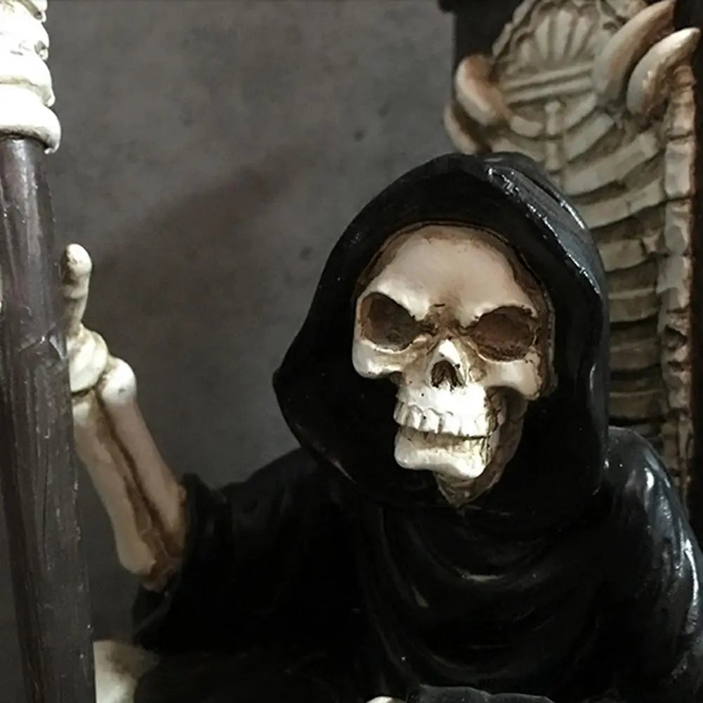 Skull Throne Statue Sculpture Figure