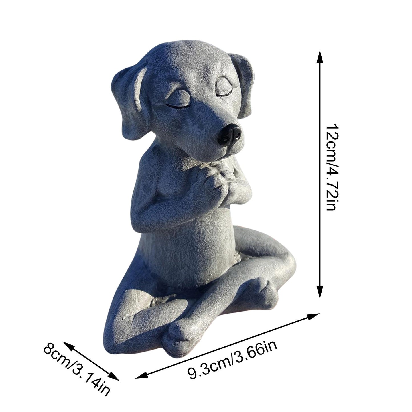 Cute Dog Meditation Statue Resin Statue