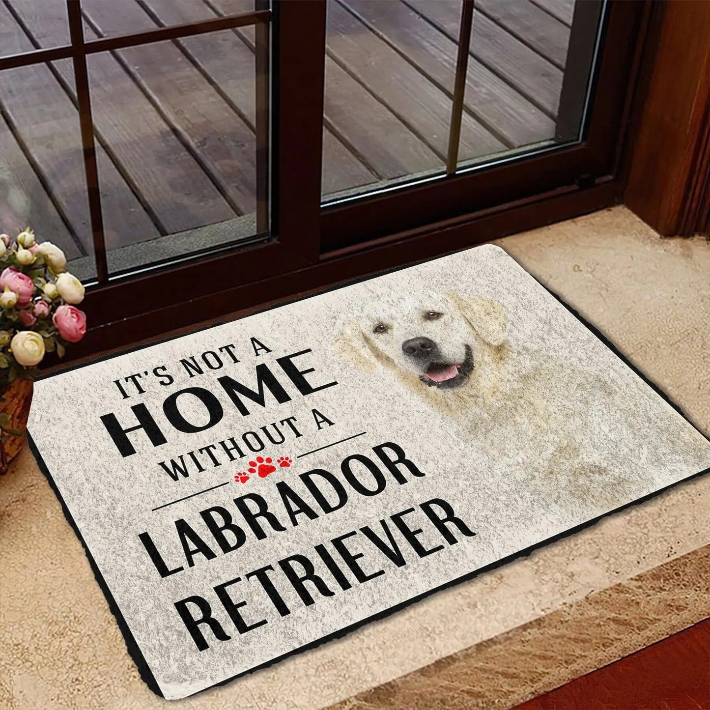 Dog Golden Retriever Doormat Non-Slip 3D