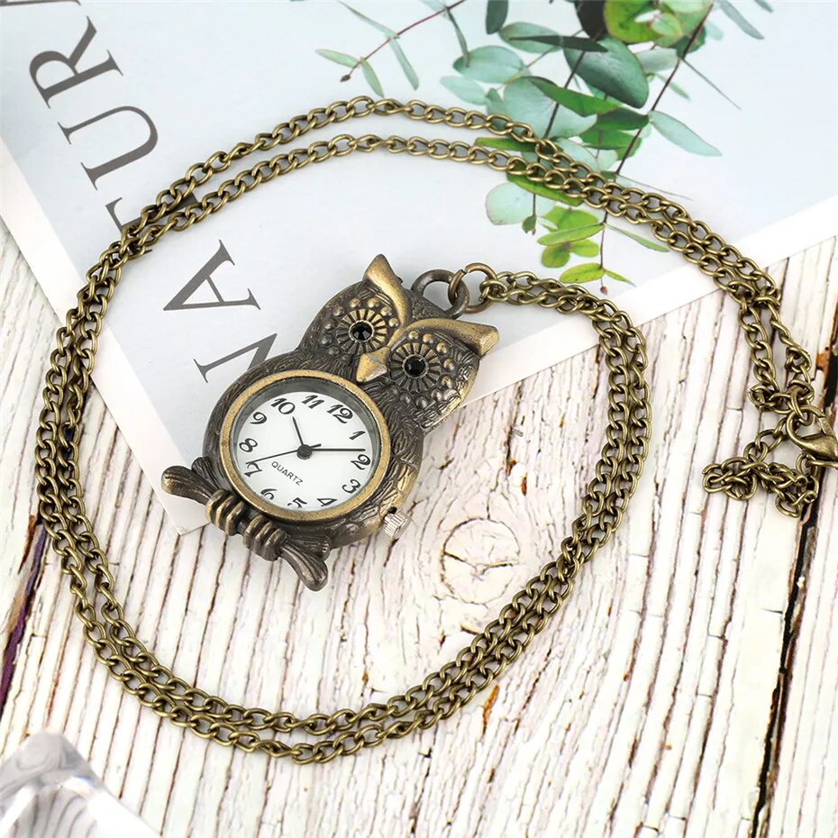 Owl Shape Pendant Watch Pocket Watch