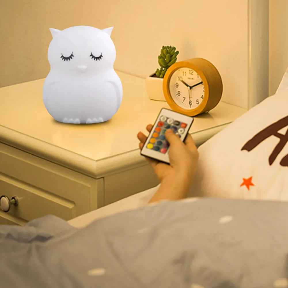 Owl LED Light Touch Sensor Remote Control