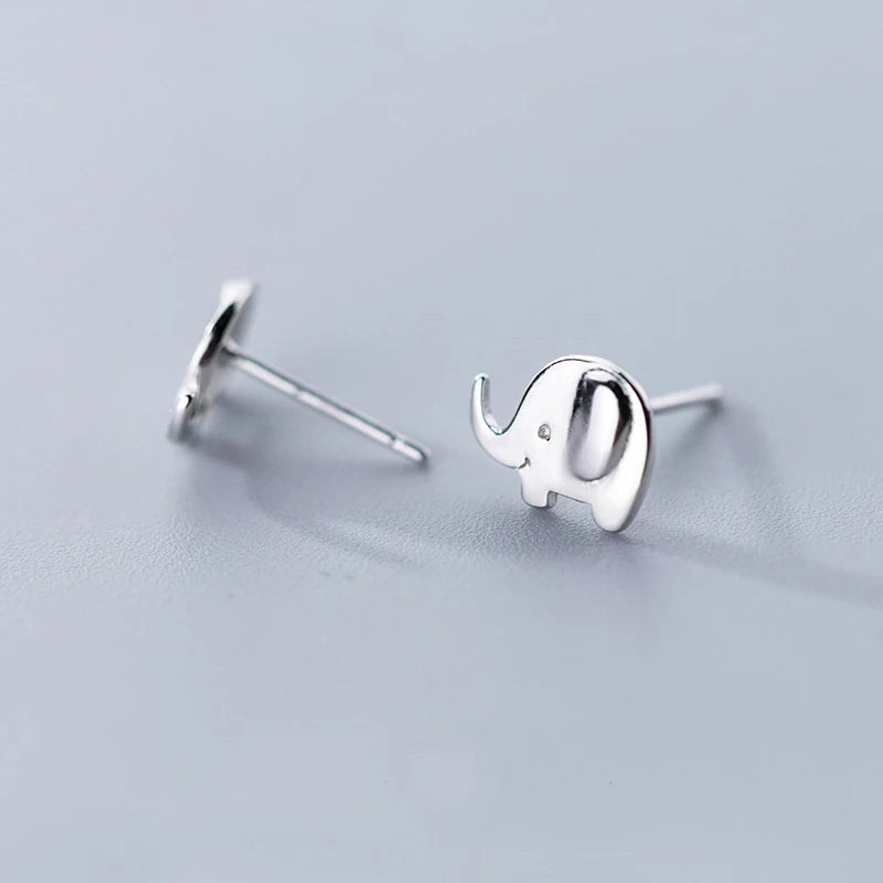 Elephant Earrings 925 Sterling Silver