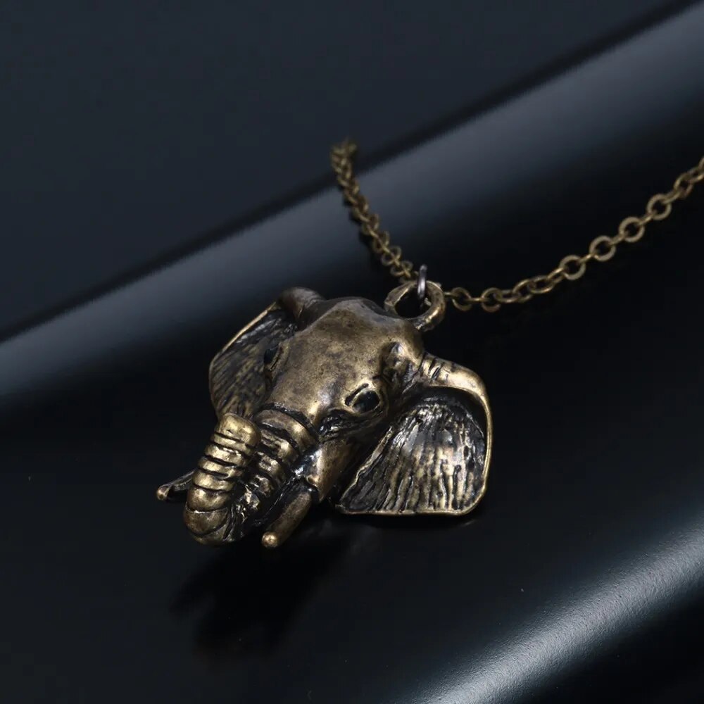 Elephant Head Necklace Pendant