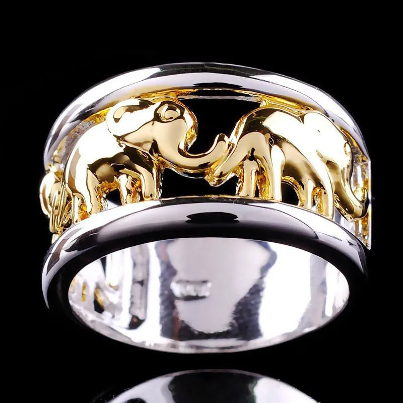 Elephant Ring Gold Color