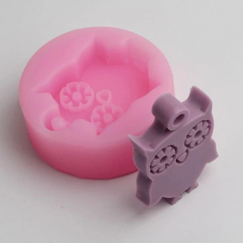 Owl Shape Aromatherapy Wax Silicone Mold DIY