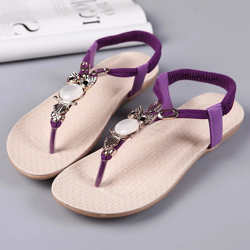 Owl Flip Flops Flat Sandals
