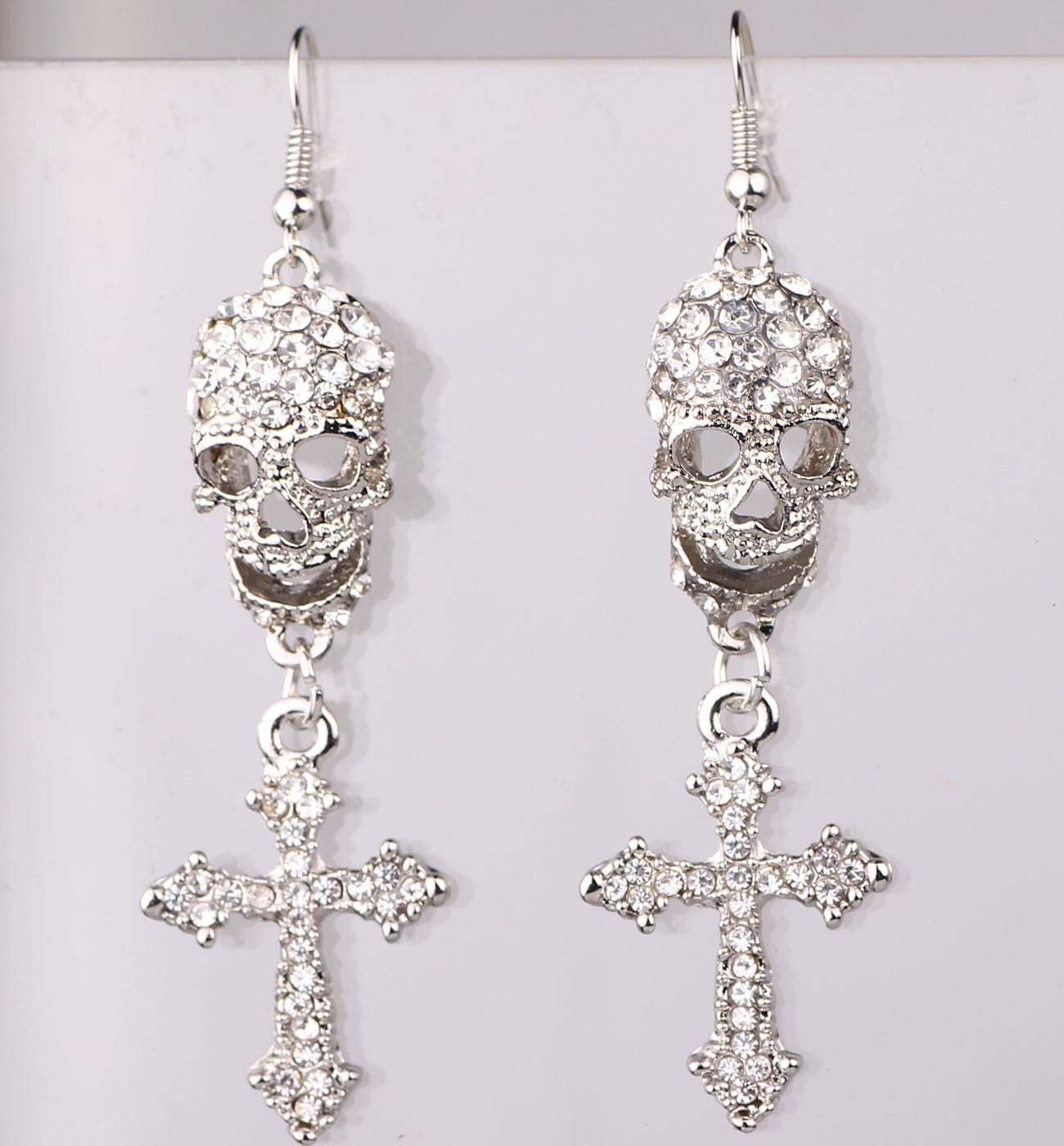 Skull Crystal Earrings