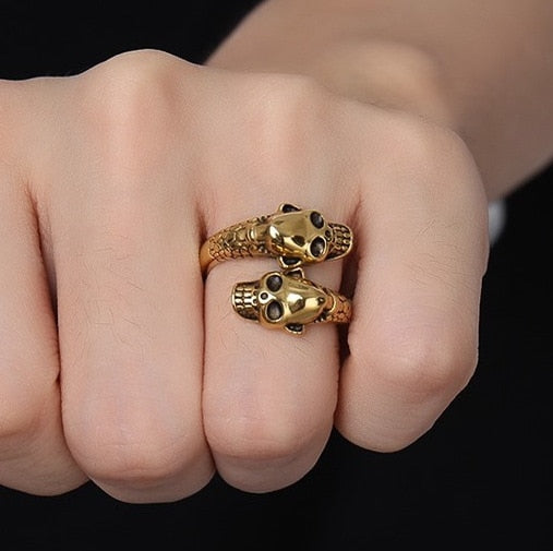Skull Head Ring Skeleton