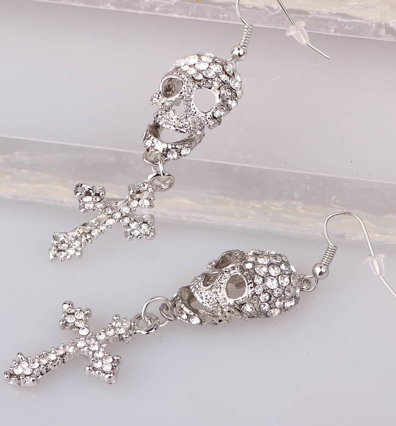 Skull Crystal Earrings