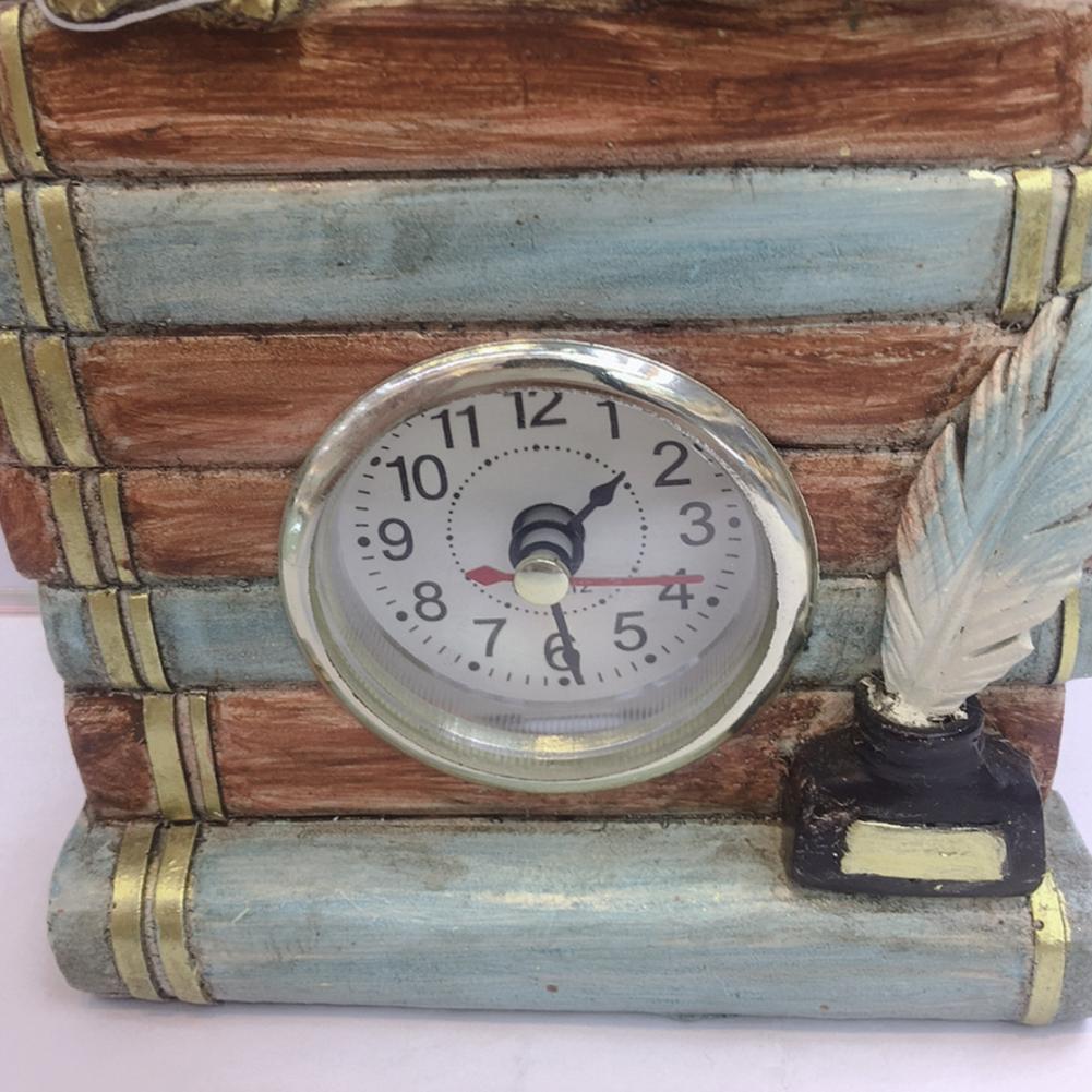 Owl Figurine Shape Resin Owl Statue Clock