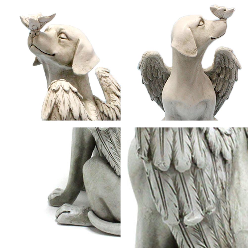 Resin Angel Dog Sculpture Statue