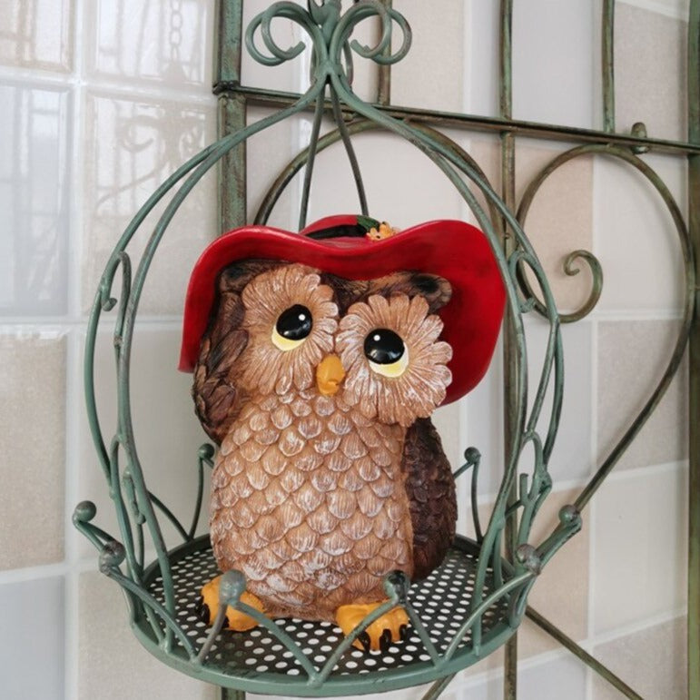 Owl Cute Figurines Resin