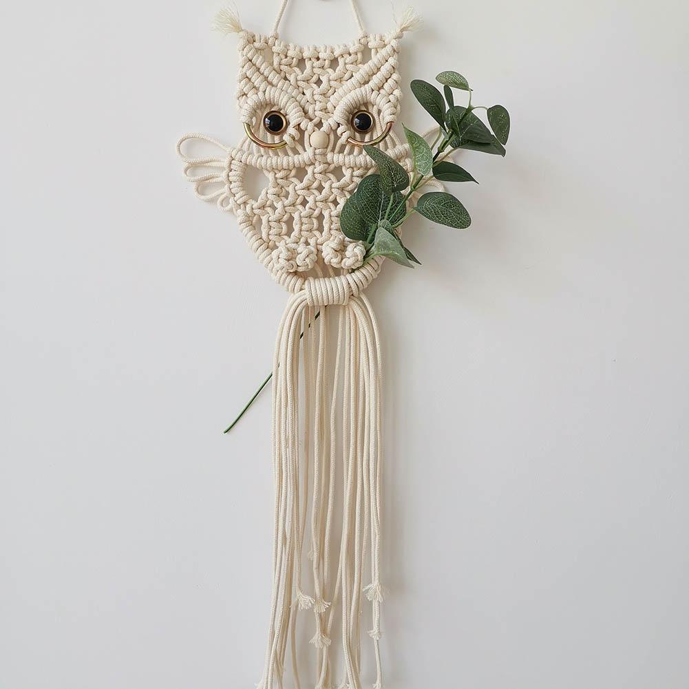 Owl Macrame Woven Wall Hanging