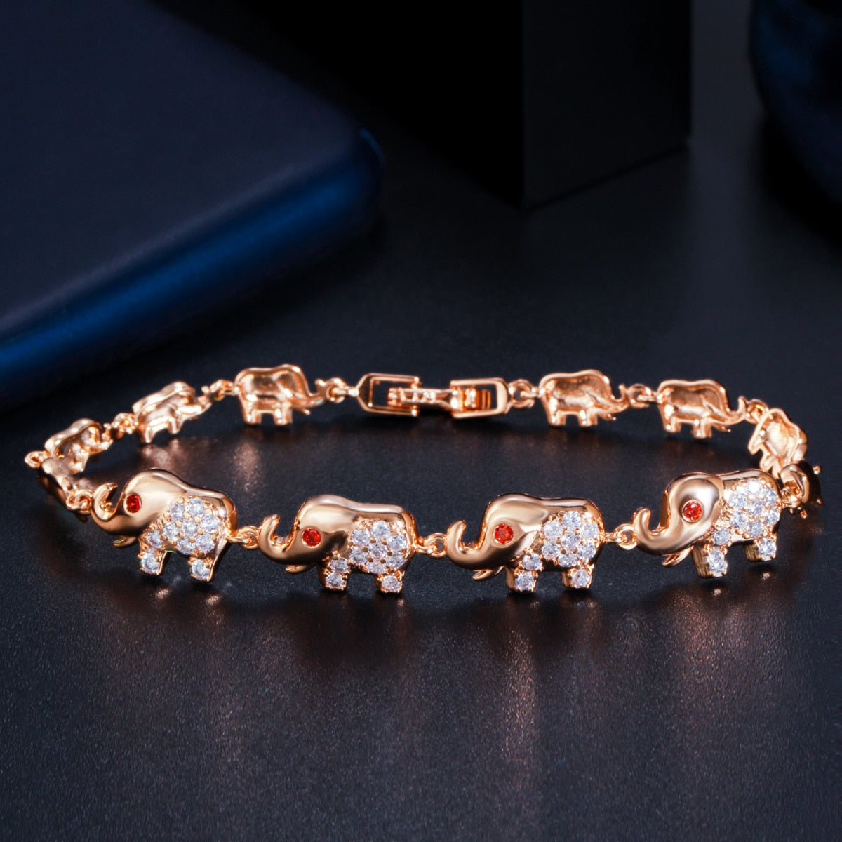 Cute Elephant Charm Bracelet