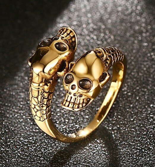 Skull Head Ring Skeleton
