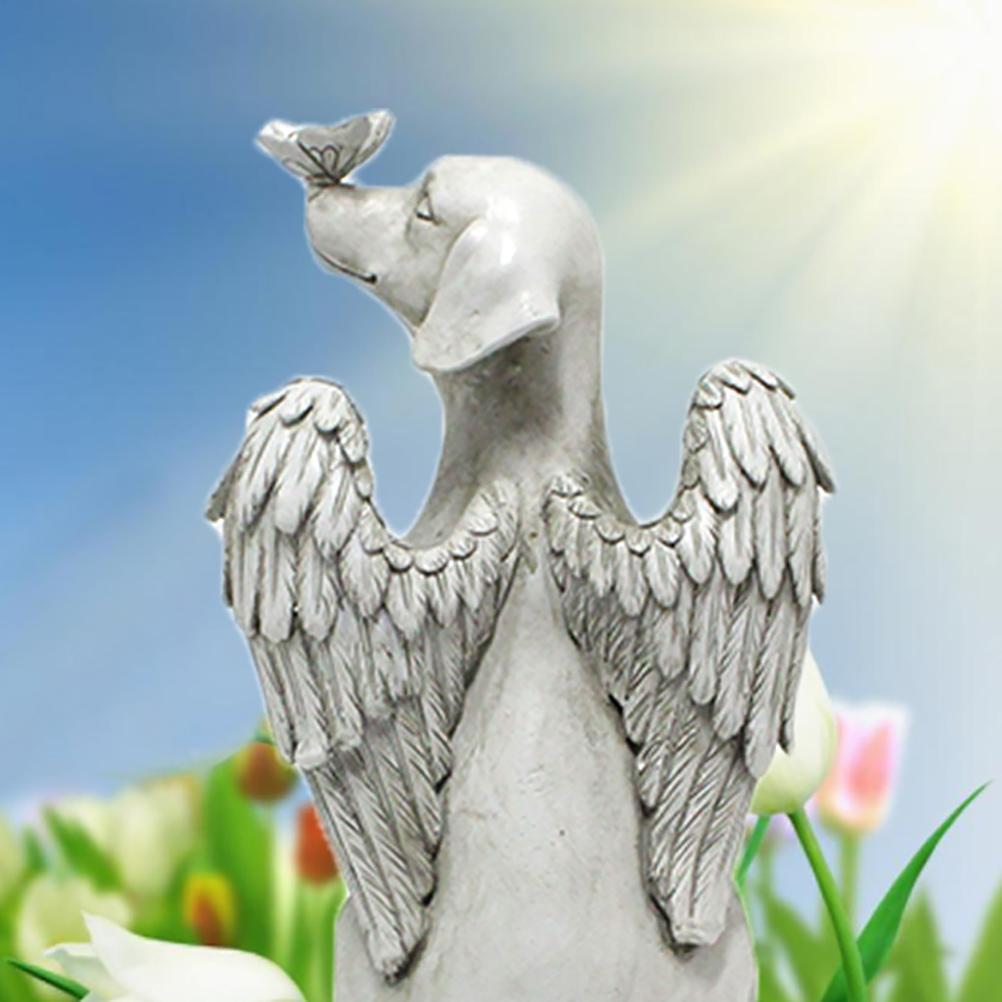 Resin Angel Dog Sculpture Statue