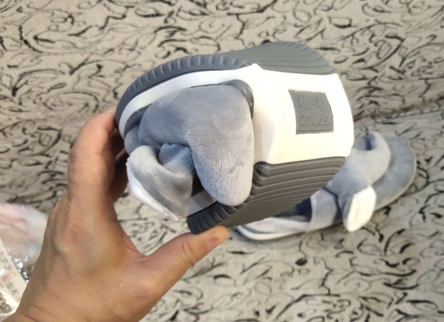 Fluffy Furry Elephant home Slippers Adult