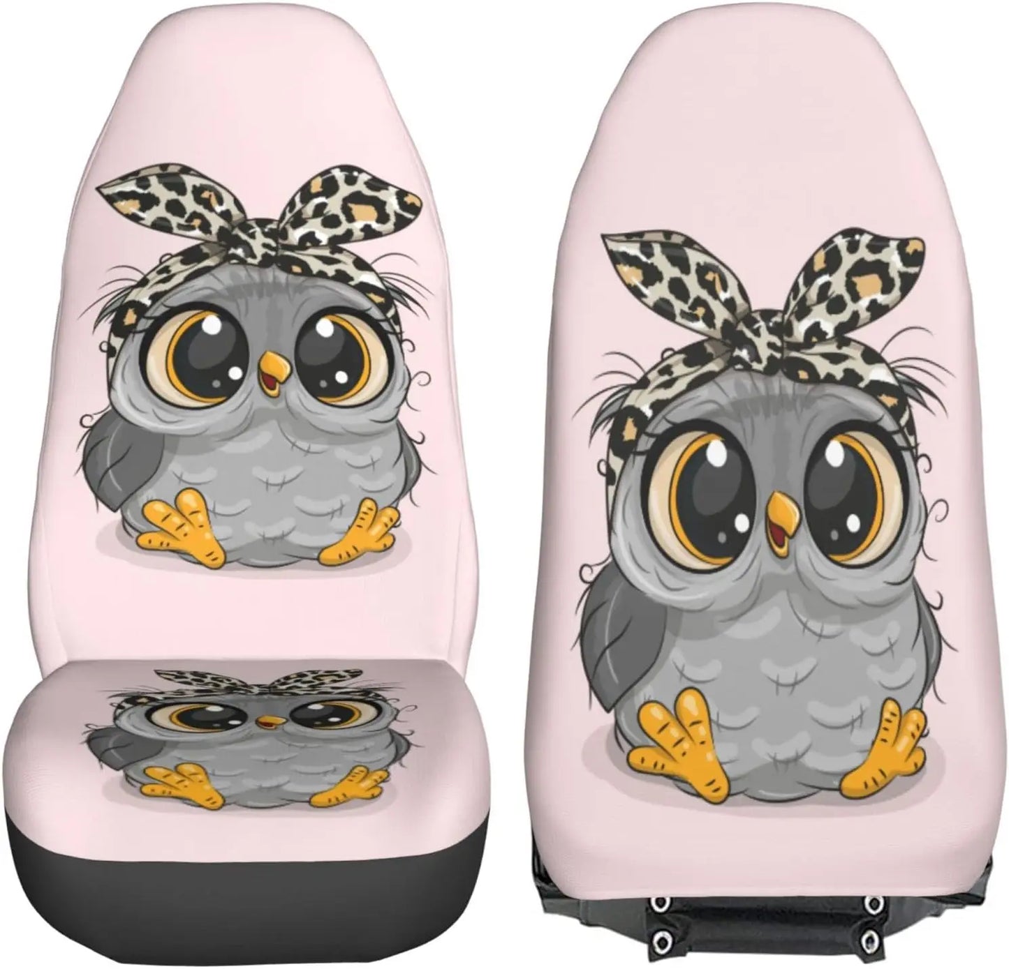 Owl Car Seat Covers Set 2 Items