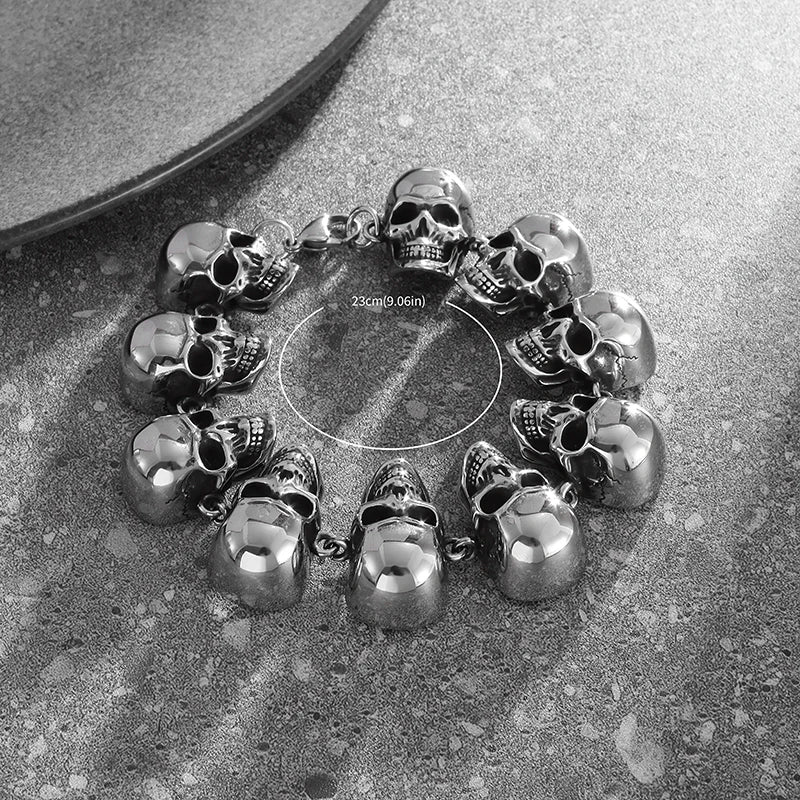 Skull Head Bracelet Full Bracelet