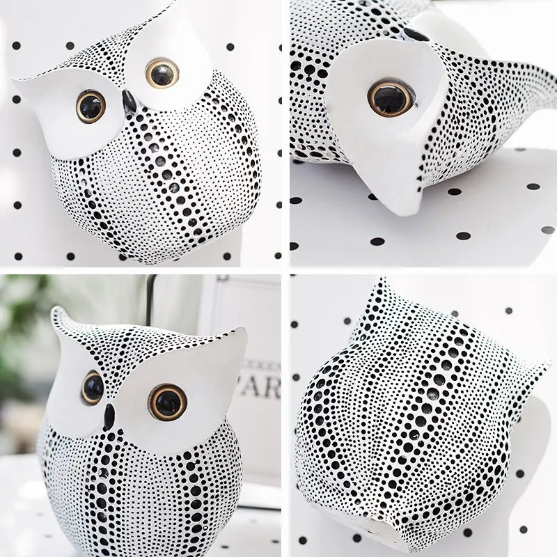 Owl Figurines Statue Sculpture Resin