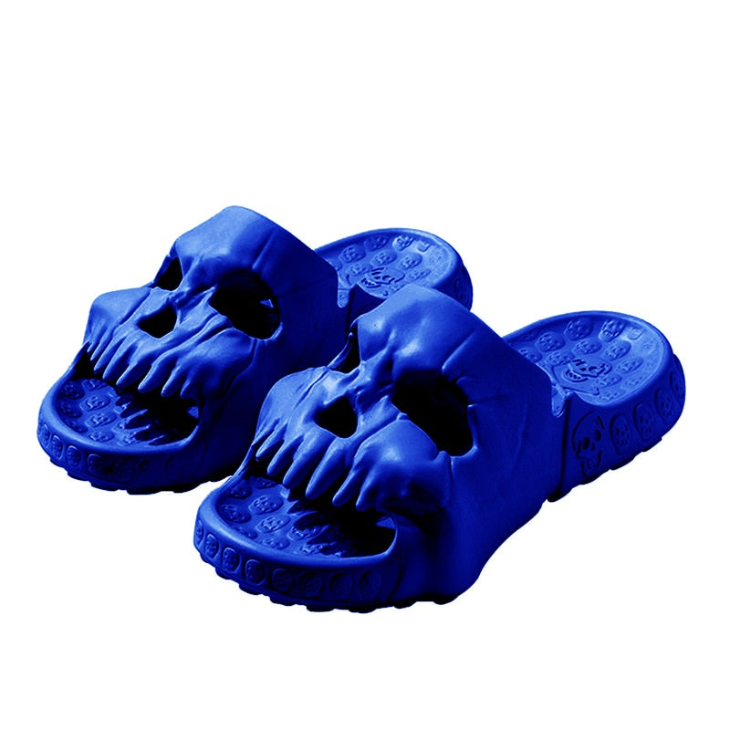 Slippers Skull Design Thick Sole Platform