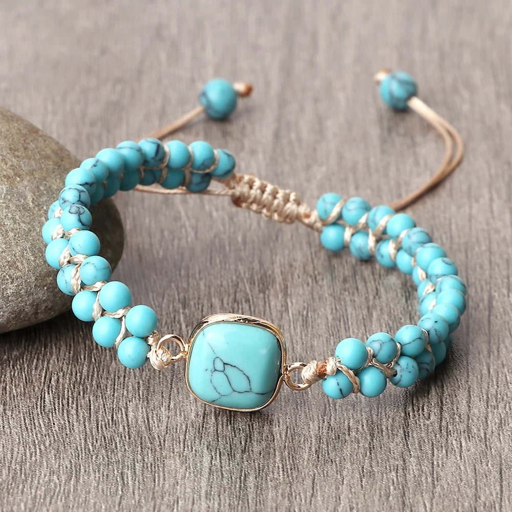 Native Blue Nature Stone Bracelets
