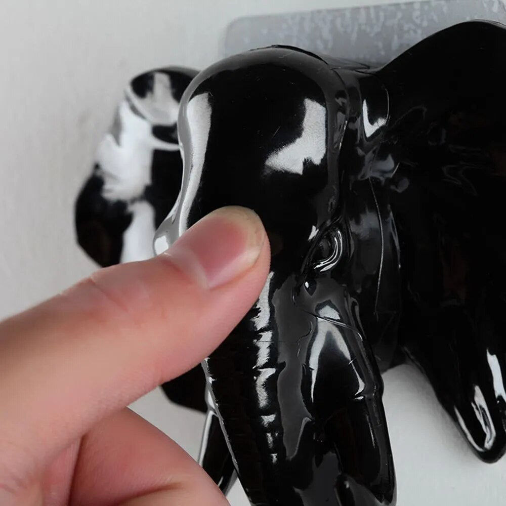 Elephant Head Shaped Hanging Hook Key Holder Wall