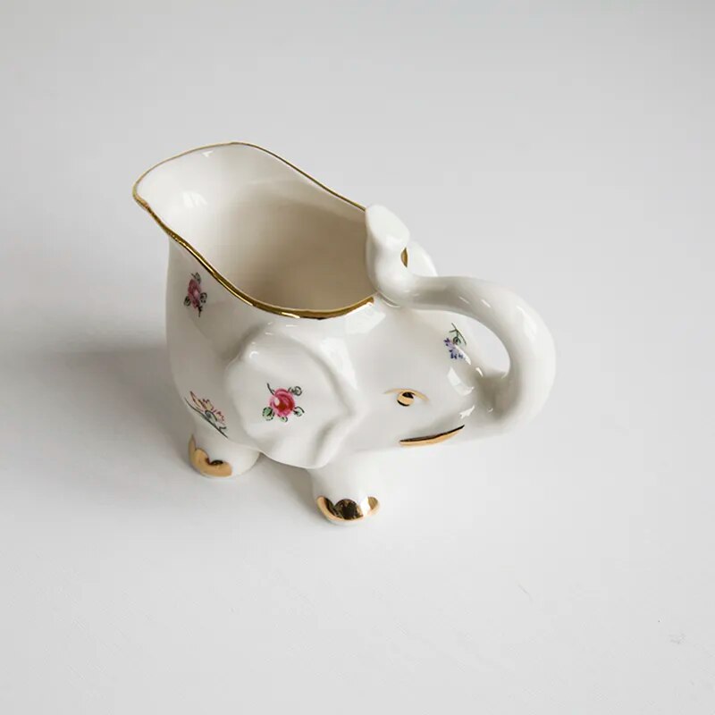 Elephant Shaped Milk Cup Ceramic